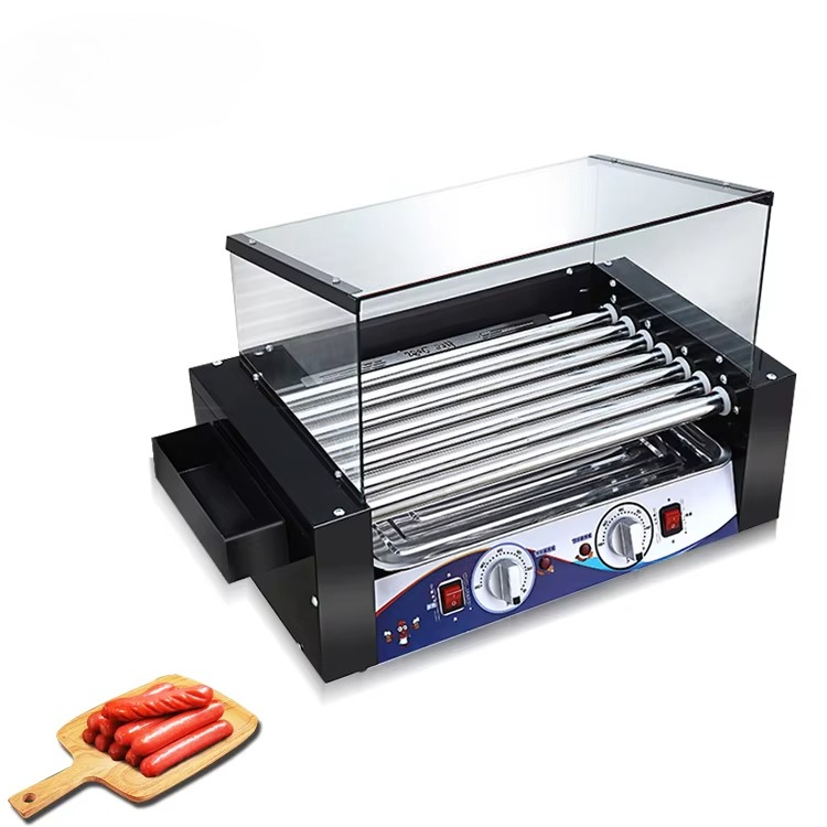 Hot Dog Press - GQ-KCJ07 Aquecedor de Salsichas Elétrico Comercial