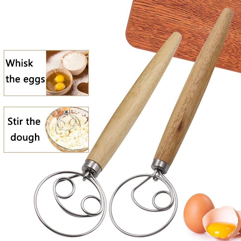 Danish Pancake Pan - Cortador de Pão para Cozinha, Batedor