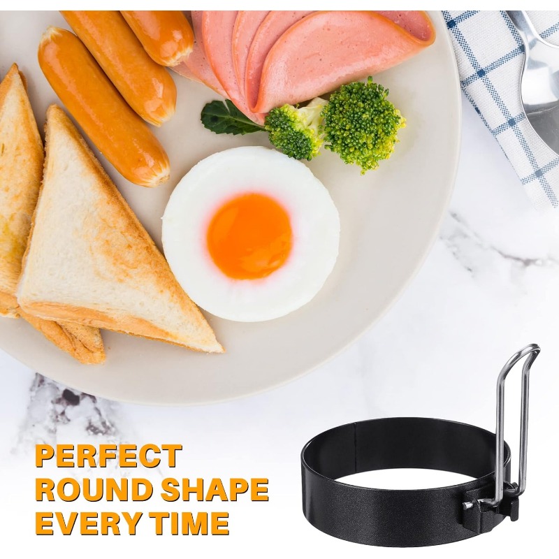 Molde de anel de ovo, panela a - Mini Pancake Griddle avaliação e preço