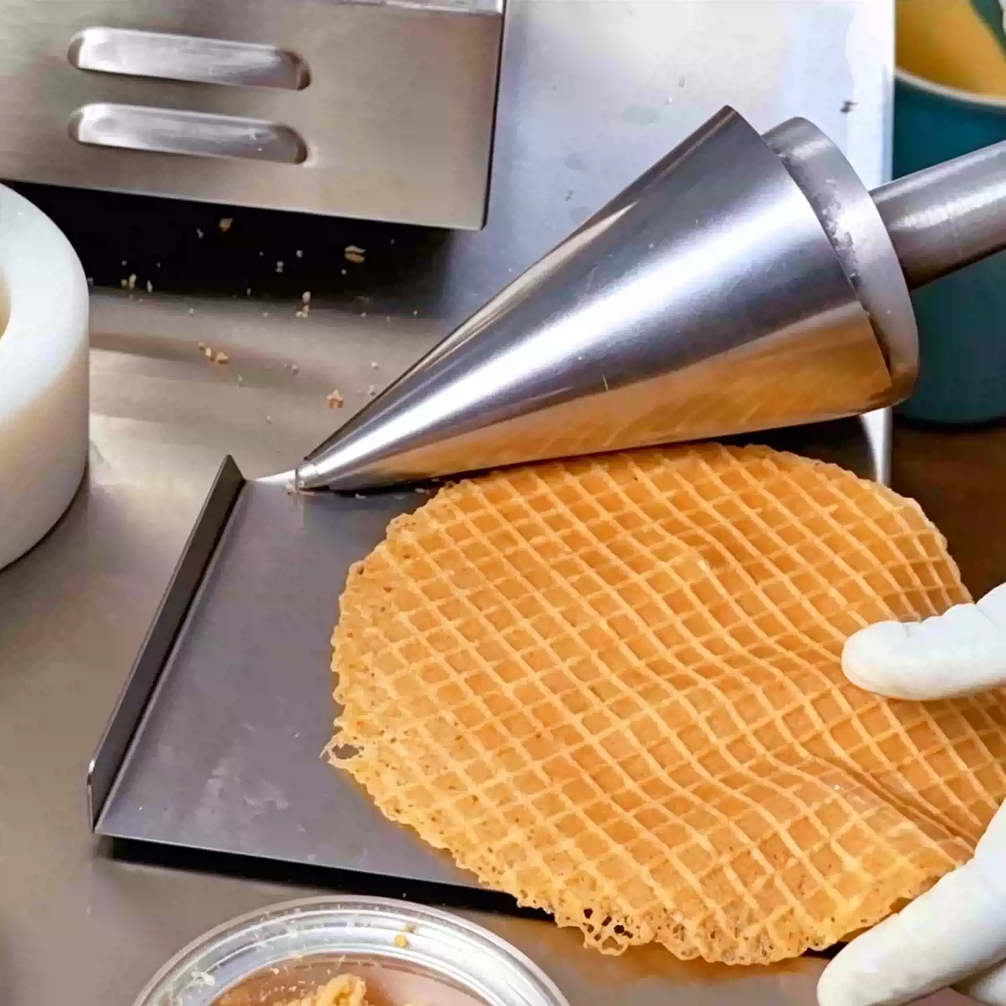 Máquina Manual para Fazer Casq - Waffle Cone Maker avaliação e preço