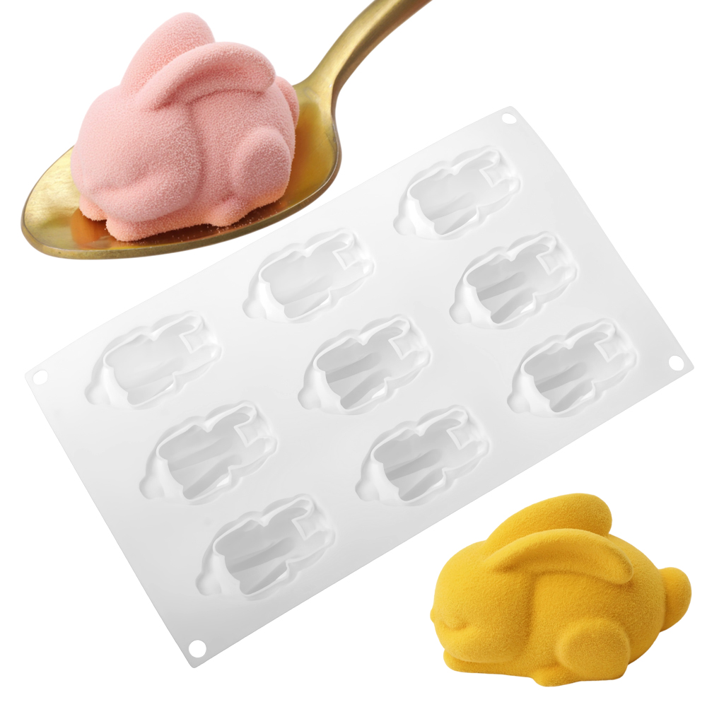 Molde de Silicone com 9 Cavida - Bunny Cake Mold avaliação e preço